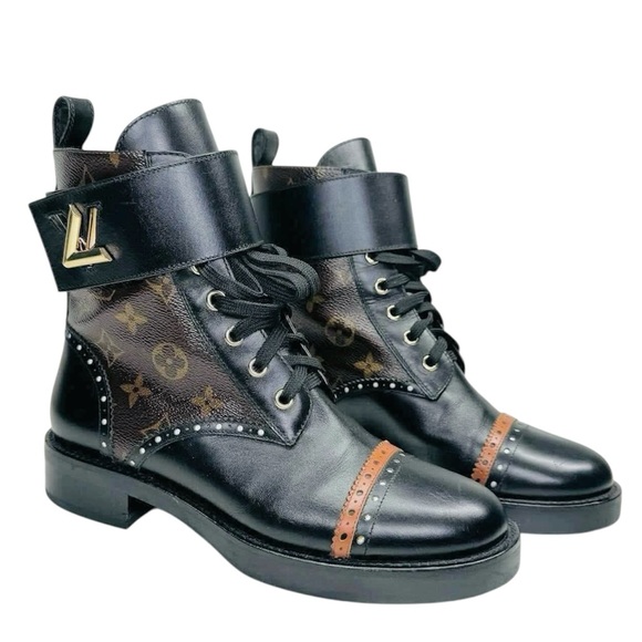 Louis Vuitton Wonderland Flat Ranger Boots Monogram | Designer Luxury Boots🥾 38 - Picture 1 of 16